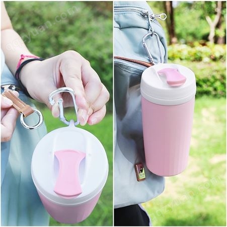 KEAN创意硅胶咖啡杯 双层奶茶咖啡随手杯学生情侣果汁杯 便携水杯工厂