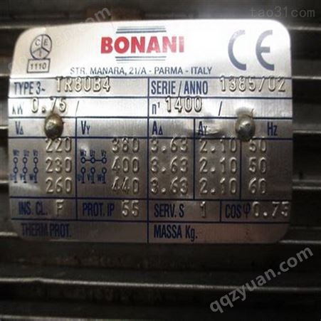 销售意大利bonani电机 TRB63B4，TR63B2，TR80B4