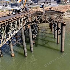 贝雷桥 321 支架 钢结构便桥 用于乡村公路 易安装 耐腐蚀等特点