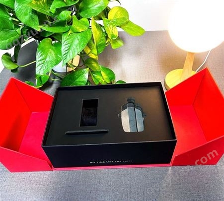 鑫朗 原厂生产烫金门中国红ck礼盒包装定制 可加企业LOGO