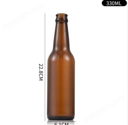 330m棕色啤酒瓶 250毫升透明汽水饮料瓶500ml茶色玻璃瓶