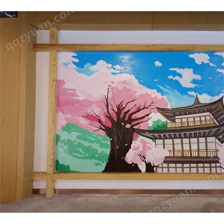 温泉酒店日式美味寿司餐馆背景墙画 日本料理文化海报形象墙