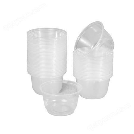 一次性碗外卖打包碗圆形塑料饭盒汤碗家用商用食品级冰粉凉面碗