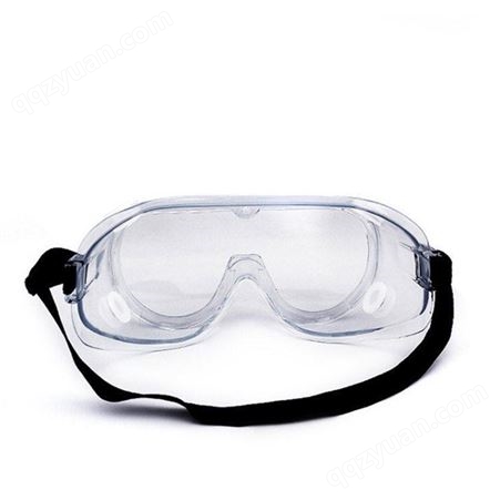 透明3M防化护目镜工业防冲击防刮擦眼镜防化学喷溅眼罩可调节头带