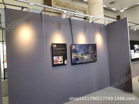 艺术展板无缝贴麻布板墙书画摄影展览展示背景墙艺术小缝展板隔断