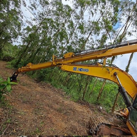 山林拉山机挖掘机改28米伸缩臂 桉树采伐集材 360度旋转