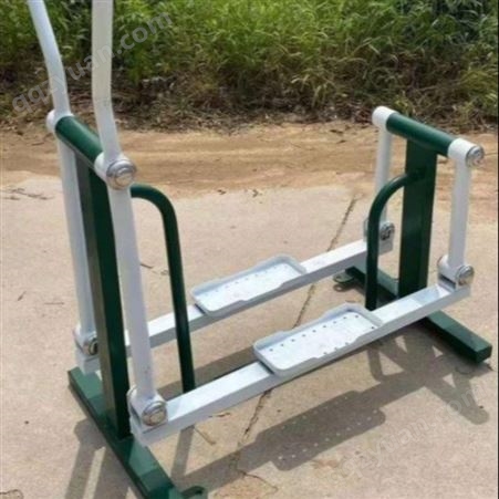 坤温体育 室外小区地埋单双人漫步机 喷塑防腐休闲健身