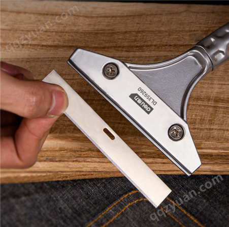 得力工具 DL359210 铝合金清洁铲刀玻璃刮保洁瓷砖美缝工具