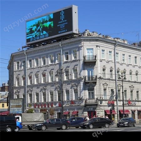 海外广告 俄罗斯瓦涅大街户外大屏推广 企业出海宣传找朝闻通