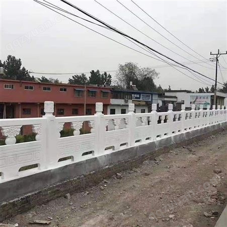 新农村户外水泥仿石护栏定制 河道景观 桥梁栏杆