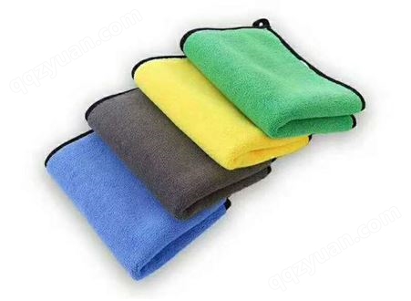 厂家供应 珊瑚绒擦车巾双色吸水汽车毛巾擦车布洁巾 可定尺尺寸