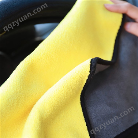 高密度擦车巾 珊瑚绒加厚吸水巾 双色双面清洁汽车30*30洗车毛巾