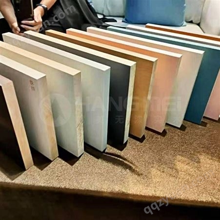 免漆实木大板橱柜板材-航美无漆实木镀膜柜体板定制