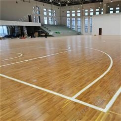 运动木地板 室内篮球馆专用枫桦实木地板 找祥盛木业定做