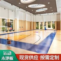祥盛体育室内篮球场运动木地板 枫桦木木 地板 健身房实木地板