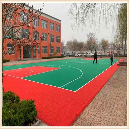 拼装地板篮球场厂家 甘肃幼儿园悬浮地板 添速重质量