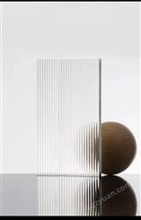 压花长虹玻璃 竖条纹的造型 透光不透视的特性 厂家定制