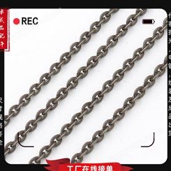 钛合金压扁圆线十字交叉激光焊口链条通用简约半成品首饰配件加工