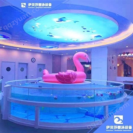 云南西双版纳钢化玻璃亲子游泳池 亲子游泳池设备 亲子游泳加盟 伊贝莎