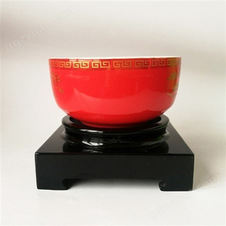 四川成都陶瓷寿碗厂家定做 陶瓷寿碗批发 寿碗烤字烧字