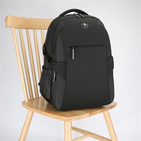多隔层定制LOGO商务电脑包大容量多功能双肩包户外休闲通勤背包