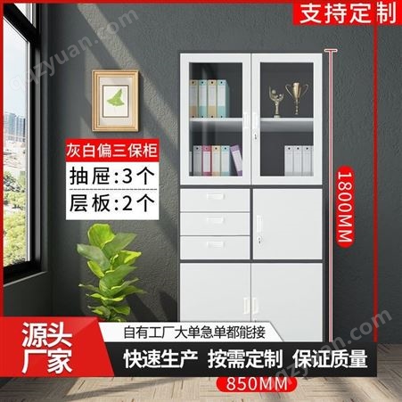 新财铁皮柜厂家批发 定制办公柜对开门更衣柜 钢制衣柜