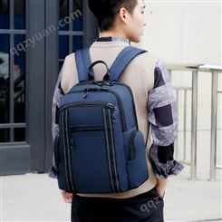 通勤跨境大容量双肩背包商务电脑包学生上课外出书包多功能手提包