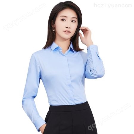 女衬衫职业装定制商务正装现货定制logo