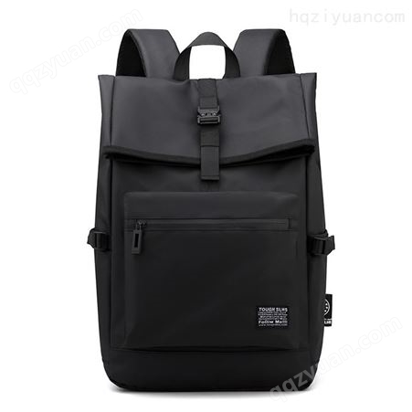新款简约双肩包男士休闲旅行包电脑背包轻便大学生书包
