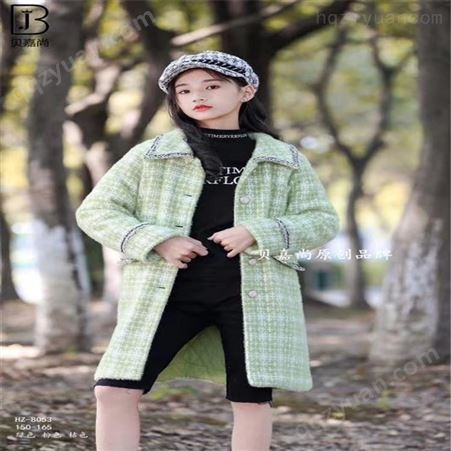 韩版童装 大童青少年女童毛呢外套 加绒卫衣混批 贝嘉尚 广州童装批发货源